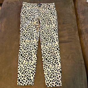 EUC - Leopard Straight Leg Pant Print.